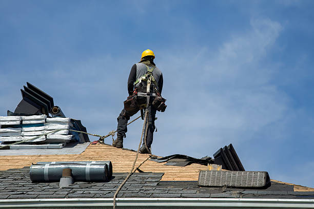 Professional Roofing technician working in Milton, WI